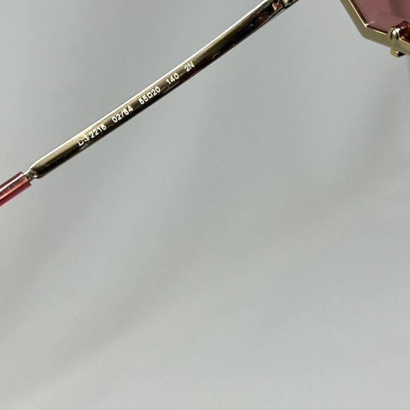 Dolce Gabbana Octagon Sunglasses DG 2216 02/84  55[] 20 Red Lenses Gold Hardware - Picture 5 of 16